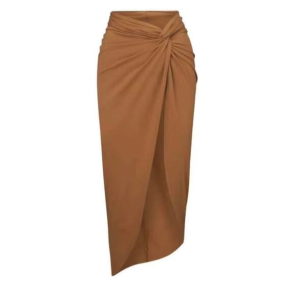 Skims Cover Ups Sarong Skirt in Almond Size 4X Beach Pool Resort Vacation NWT - Picture 1 of 6